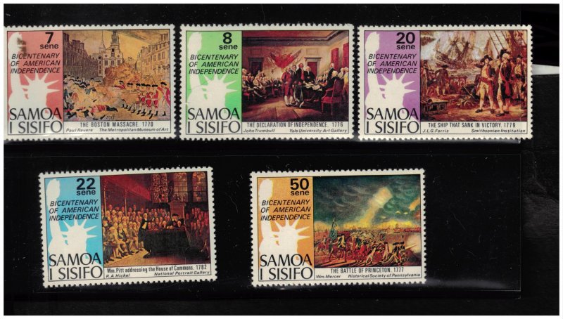 Samoa Scott 428-432 MNH