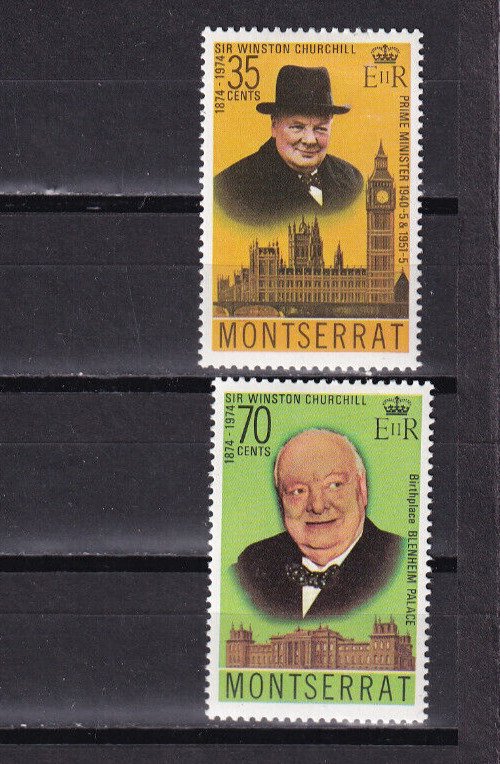 LI07 Montserrat 1974 The 100th Anniv of the Birth of Winston Spencer Churchill