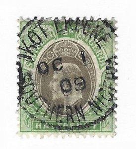 Southern Nigeria Sc #21  1/2p  used with CDS VF