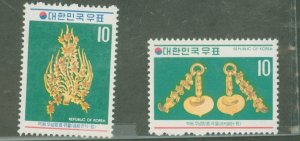 Korea #821-822 Mint (NH) Single (Complete Set)