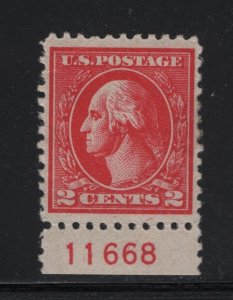 528A VF plate # OG mint previously hinged nice color cv $ 48 ! see pic !