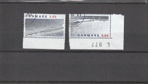 Denmark  Scott#  1096-1097  Used  (1998 Bridges Over Great Belt)
