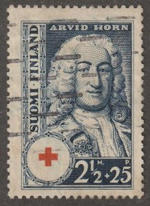 Finland, stamp,  Scott#B23,  used, hinged,  semi postal,