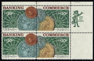 US #1578a Banking & Commerce Zip Block of 4; MNH (1.00)