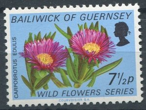 Guernsey  Sc#71 MNH, 7½p multi, Wild Flowers (1972)