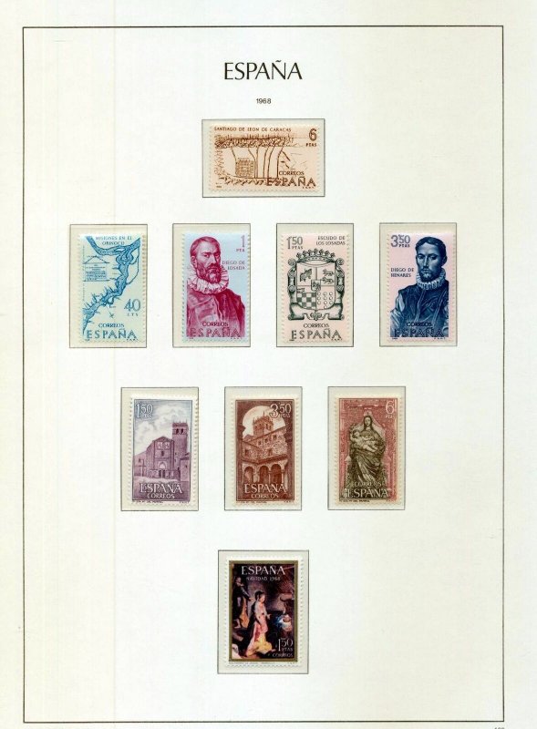 SPAIN 1968/70 Sport Art Castles MNH MH on 13 Pages(Apx110+Items)RK338