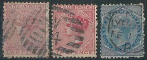 70629 -  NEW ZEALAND - STAMPS - Stanley Gibbons #  153*2 + 156 - Fine  USED