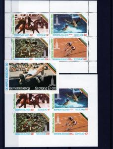 Bernera (Scotland) 1980 Moscow Olympics Shlt Perf+Imperf+SS Imp.MNH