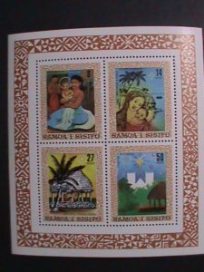 SAMOA  CHRISTMAS-VIRGIN AND THE CHILD PAINTING MNH S/S-  WE SHIP TO WORLD WIDE