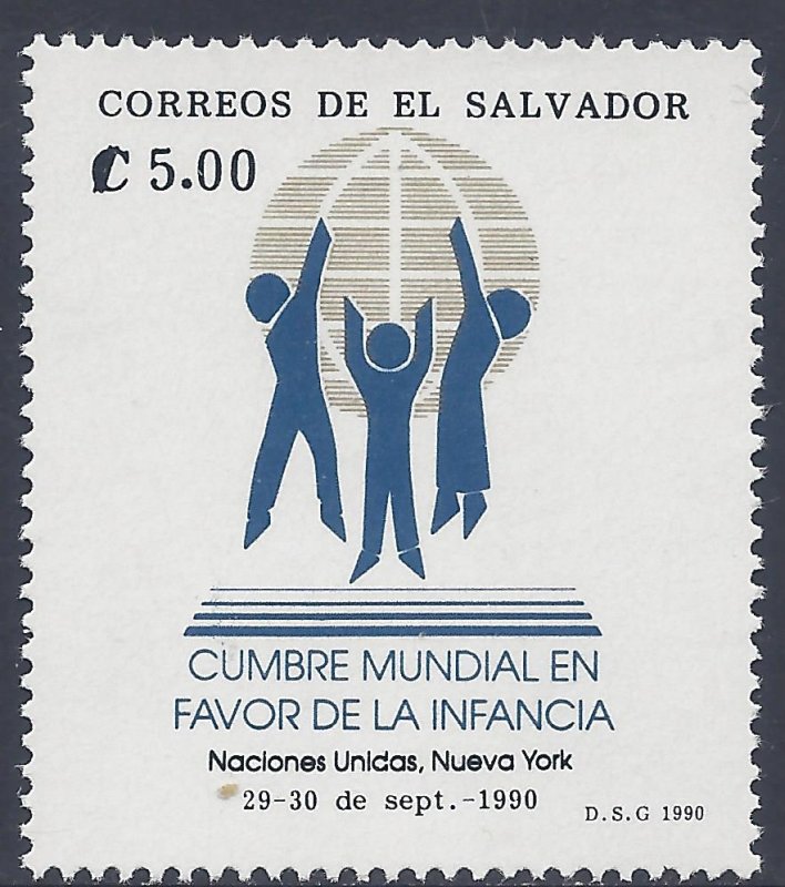 EL SALVADOR WORLD SUMMIT for CHILDREN Sc 1246 MNH 1990