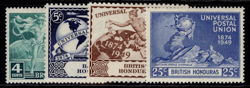 BRITISH HONDURAS GVI SG172-175, anniversary of UPU set, M MINT.