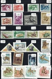 #1 LOT HUNGARY 48 USED ON 2 PAGES ALL DIFFERENT