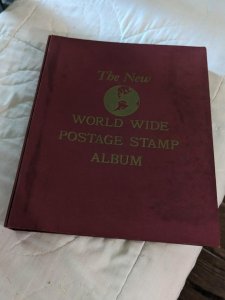1956 Minkus Worldwide Album with Old Collection- a Few Better -134 Photos!