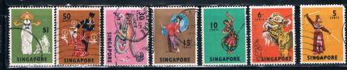 Singapore 86-89;92-3;95 Used Dancers (S0239)