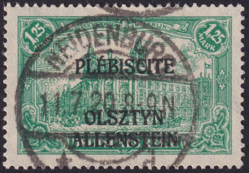 Allenstein 1920 'Plebiscite' Issue; #1-#14 (Not including #4) (21 pcs)