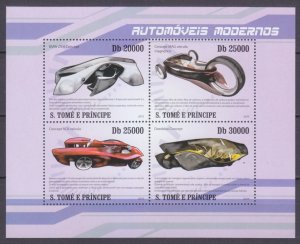 2010 Sao Tome and Principe 4353-4356KL Cars of the future 10,00 €