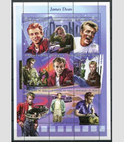 Chad 1999 JAMES DEAN American Actor Sheet Perforated Mint (NH)