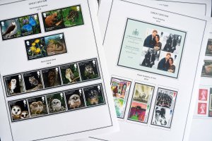 COLOR PRINTED GREAT BRITAIN 2018-2020 STAMP ALBUM PAGES (91 illustrated pages)