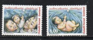 Greenland Sc 555-6 2009 Christmas stamp set mint NH