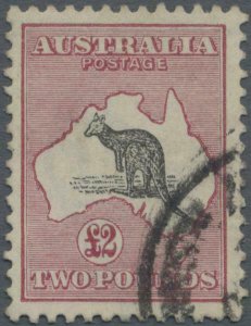 MOMEN: AUSTRALIA SG #45 1915-27 KANGAROO USED £3,250 LOT #62269