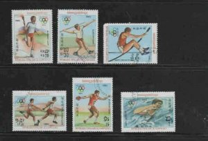 CAMBODIA #376-384 1983 SUMMER OLYMPICS '84 MINT VF NH O.G CTO