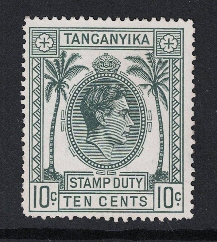 Tanganyika KGVI 10c Revenue Mint No Gum - S22280