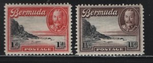 BERMUDA   106-107  MINT HINGED