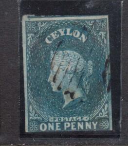 Ceylon #1 Used **With Certificate**