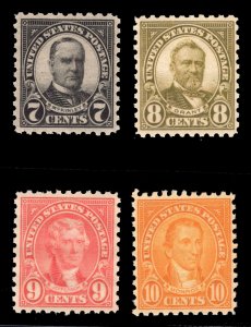 MOMEN: US STAMPS #588-591 MINT OG NH VF/XF LOT #84253*