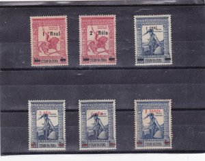 PORTUGUESE INDIA SURCHARGED SET (1950-51)