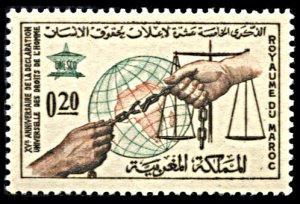 Morocco 99, MNH, 15th Anniversary Declaration of Human Rights