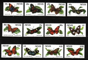 Nevis-Scott#O43-O54-Unused NH Official set missing the 1s