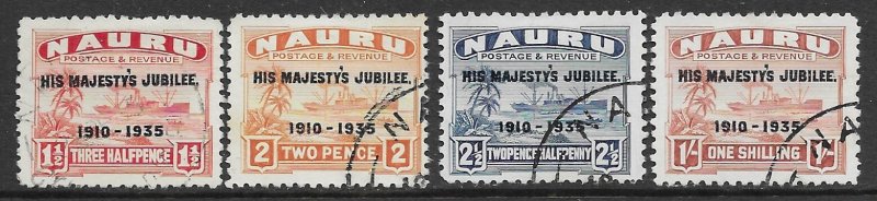 Nauru   31-34    1935  set  4   fvf used