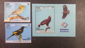 Cuba 2018 Birds Scott# 6108 -6114 complete set XF MNH