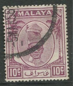 STAMP STATION PERTH Perak #111 Sultan Yussuf Izuddin Shah Used 1950