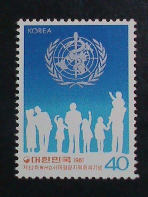 ​KOREA-1981-SC# 1273 WHO-32ND MEETING-WESTERN PACIFIC REGIONS  MNH STAMP-VF