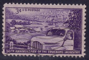 United States, 1953, Trucking Industry, 3c, sc#1025, used**