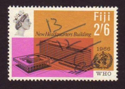 Fiji 1966 SG#355 2/6 WHO Headquarters Building USED-Fine-NH.