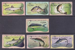 Cuba 1647-53 MNH 1971 Sport Fishing Full 7 Stamp Set VF