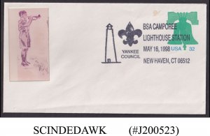 UNITED STATES - 1998 BSA CAMPOREE LIGHTHOUSE STATION / SCOUTS COVER WITH CANCL.