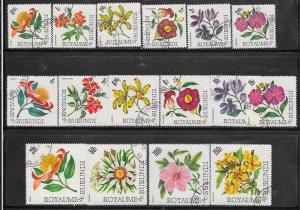 Burundi #141-156 Flowers (CTO) CV $4.75