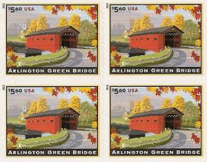 US 4738 Priority Mail Arlington Green Bridge $5.60 block 4 MNH 2013