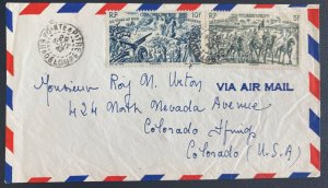 1947 Pointe a Pitre Guadeloupe Airmail Cover To Colorado Usa