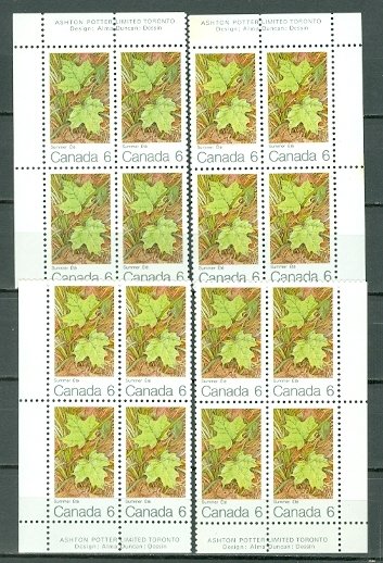 CANADA 1971 SUMMER MAPLE LEAF #536... SET CORNERS BLKS MNH...$8.00