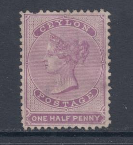 Ceylon SG 18 MNG. 1864 ½ dull mauve Queen Victoria, Scarce