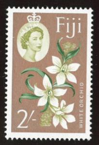 FIJI Scott 184 MNH** 1962 QE2 2sh flower stamp CV$11