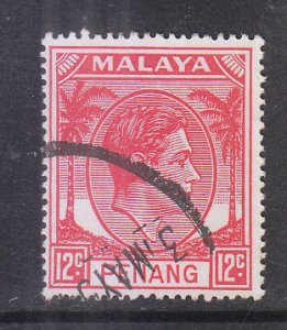 Malaya Penang 1949 Sc 12 12c Used