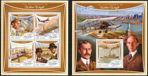 Sao Tome and Principe 2017 Aviation Airplanes Wilbur Wright sheet + S/S MNH