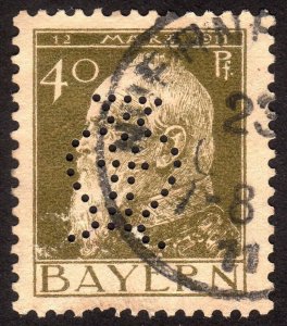 1911, Bavaria 40pfg, Used, Sc 83