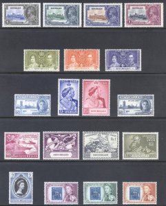 Seychelles 1935-1961 Commemoratives Scott 118-197 SG 128-195 MLH Cat $41